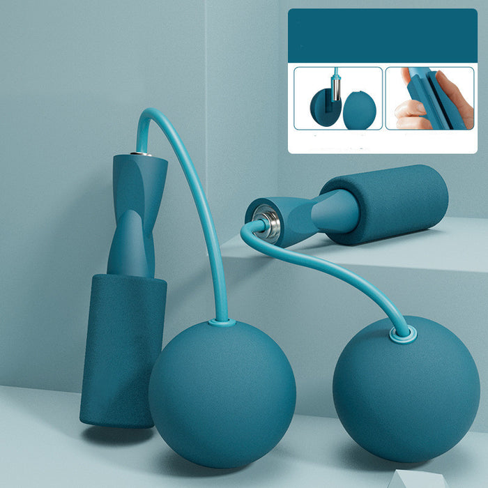 Dual-use cordless jump rope, Blue / Large Ball