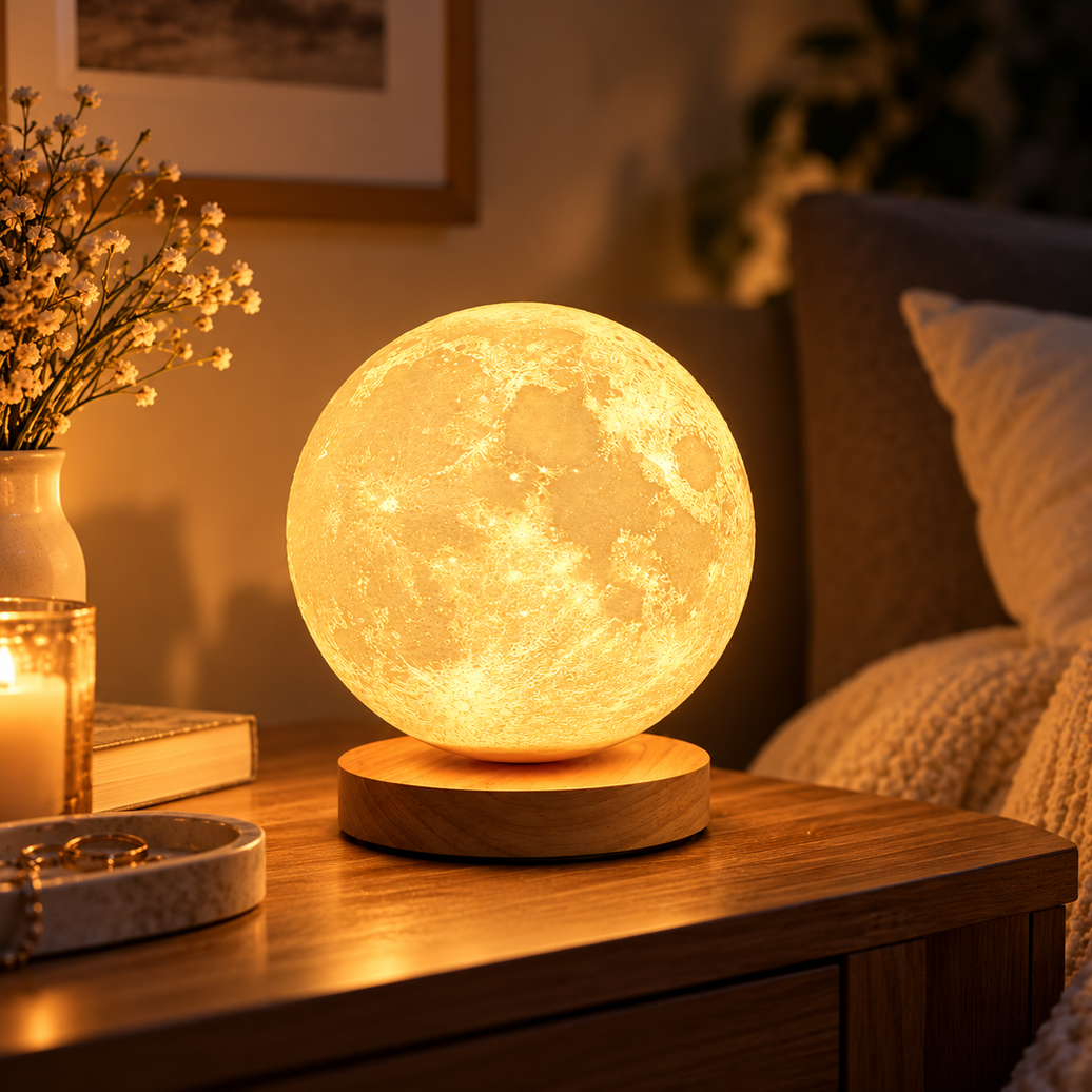 Levitating Moon Lamp with Remote