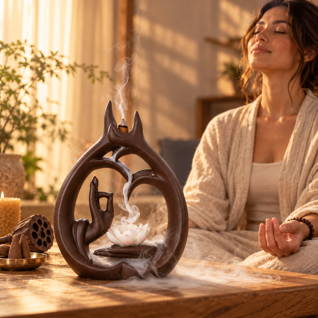 Zen Hand Backflow Incense Burner