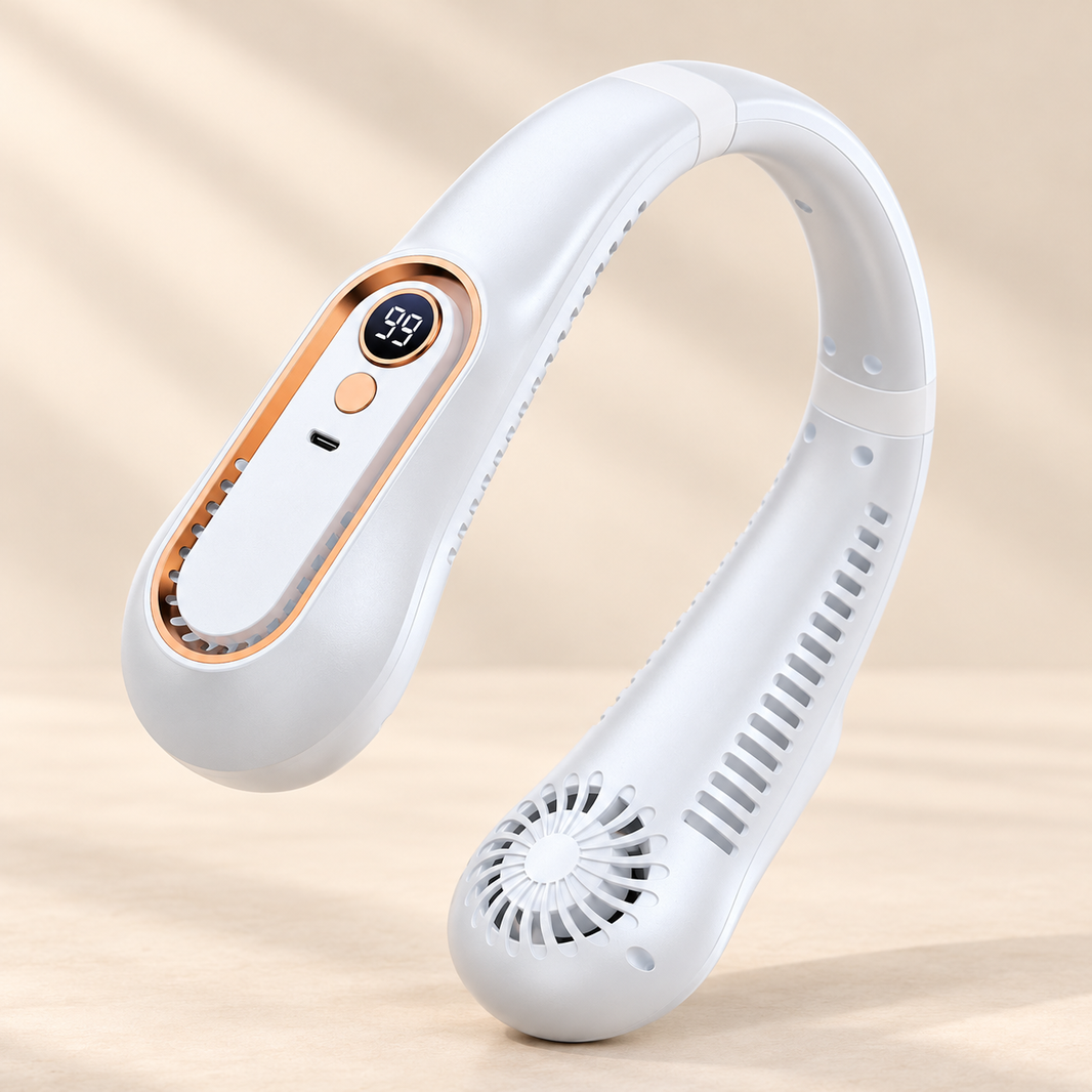 Hands-Free Rechargeable Neck Fan