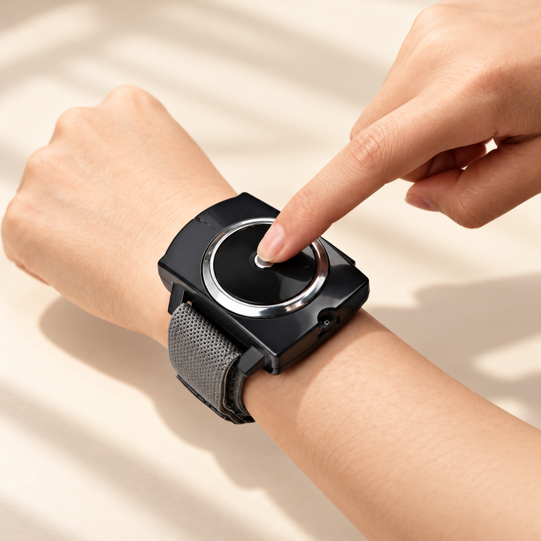 Wrist Anti-Snoring Device with Adjustable Strap