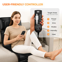 Heated full-body massage mat with kneading pillow, view 2