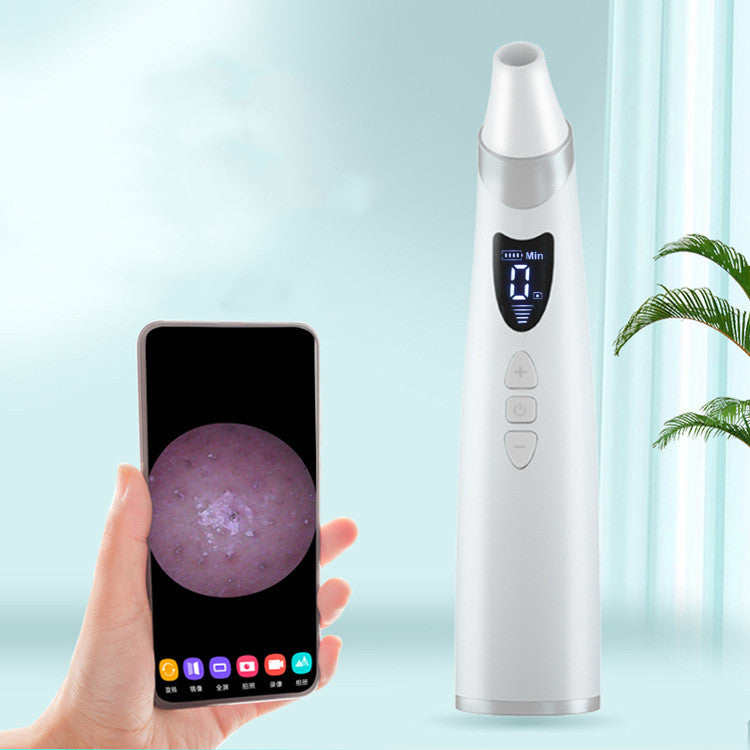 Visual pore vacuum with camera, view 1