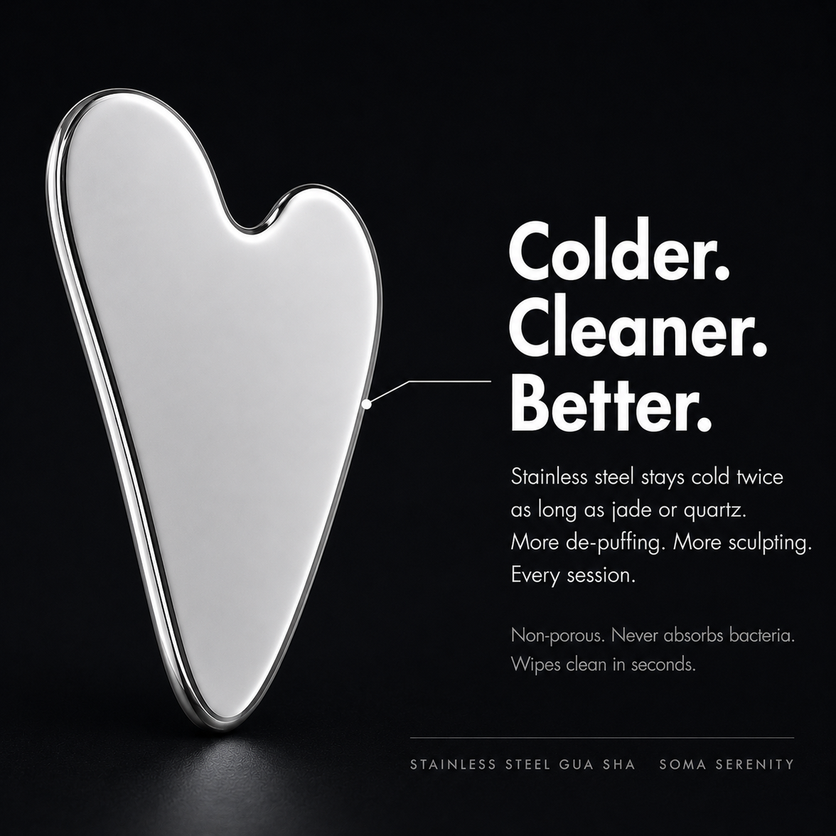 Heart-Shaped Stainless Steel Gua Sha