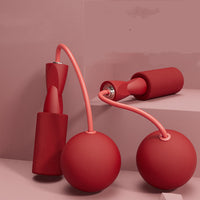 Dual-use cordless jump rope, Red / Large Ball