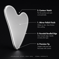 Heart-Shaped Stainless Steel Gua Sha