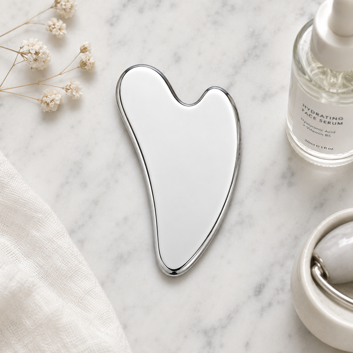 Heart-Shaped Stainless Steel Gua Sha