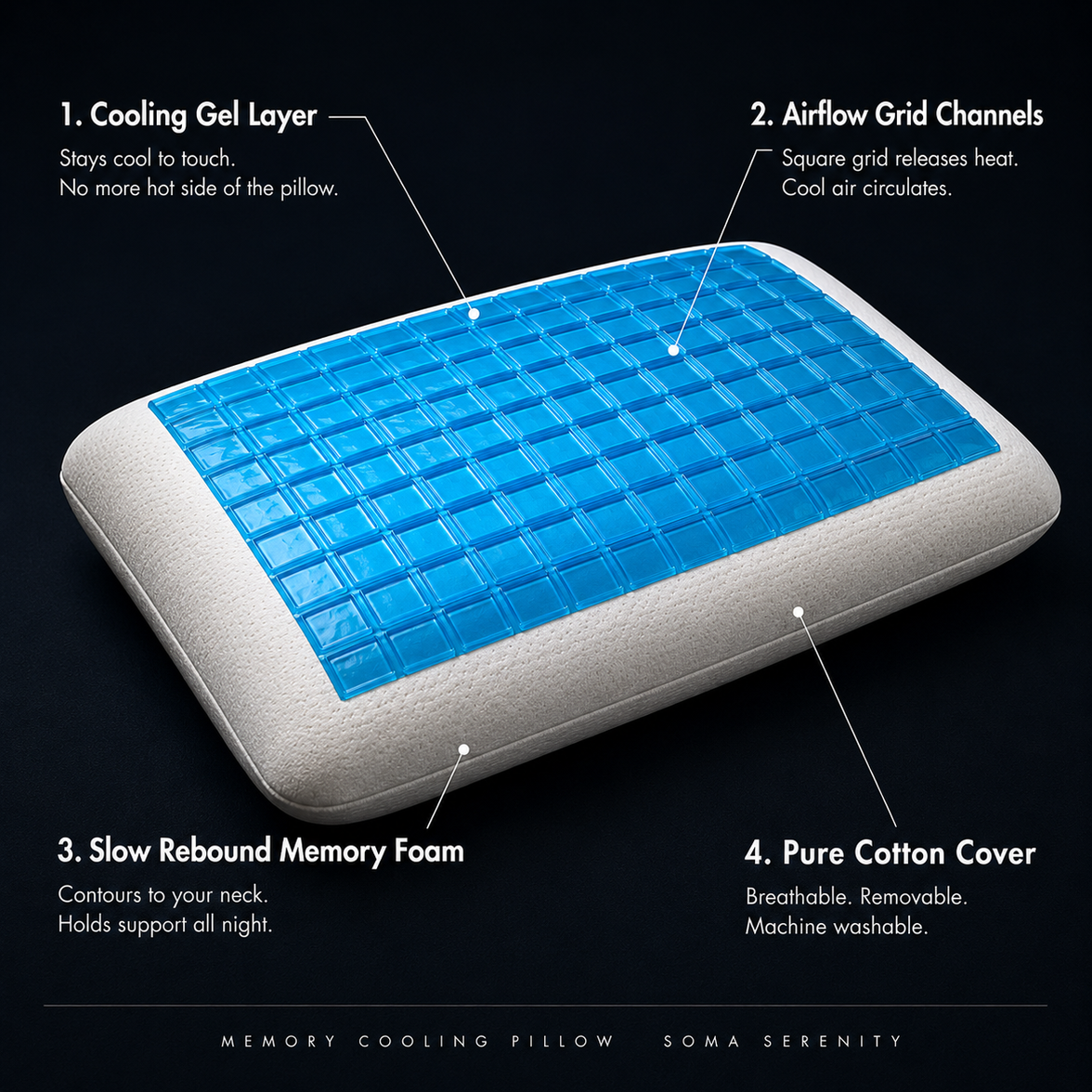 Cooling Memory Foam Pillow