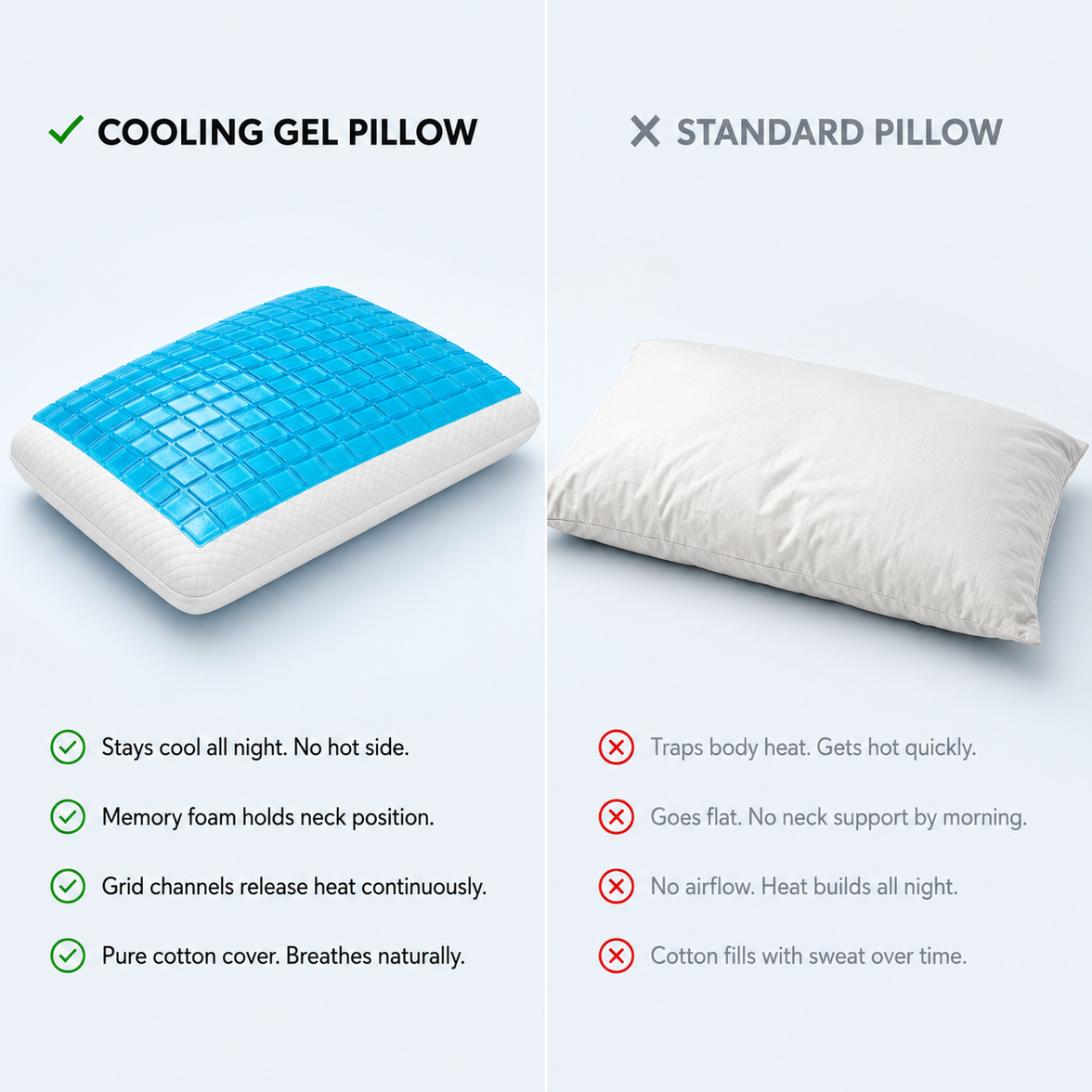 Cooling Memory Foam Pillow