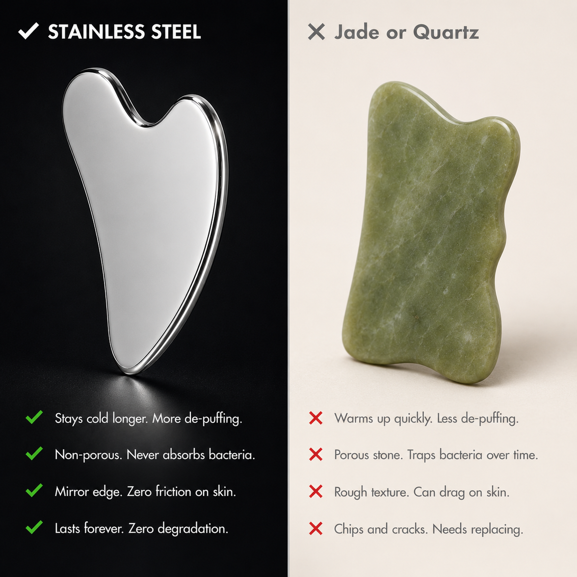Heart-Shaped Stainless Steel Gua Sha