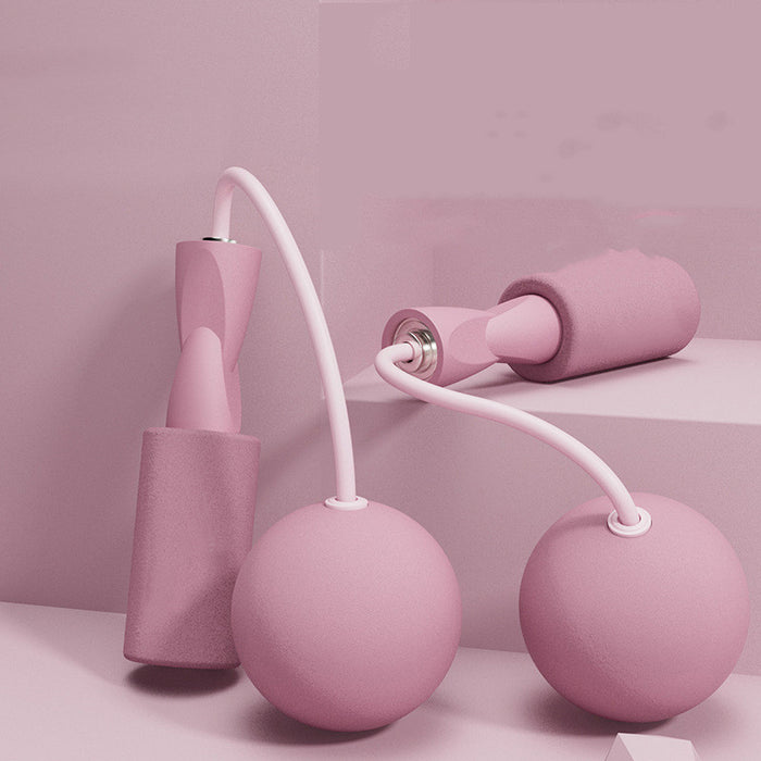 Dual-use cordless jump rope, Pink / Large Ball