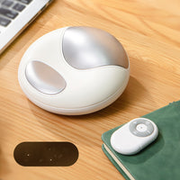 Heated palm massager, pink, with remote