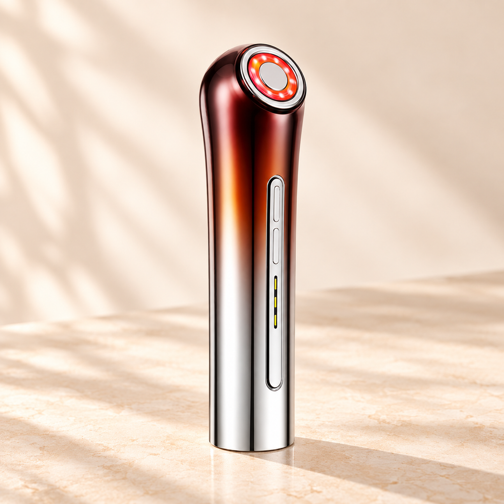EMS Microcurrent Facial Toning Device with Red Light