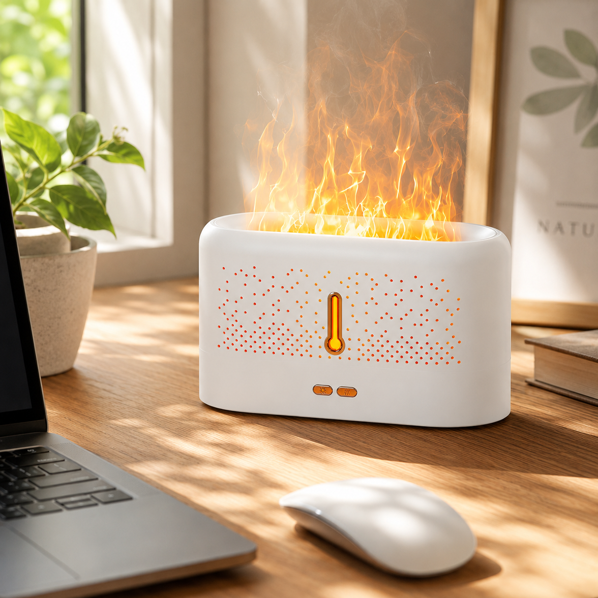 Ultrasonic Flame Aroma Diffuser