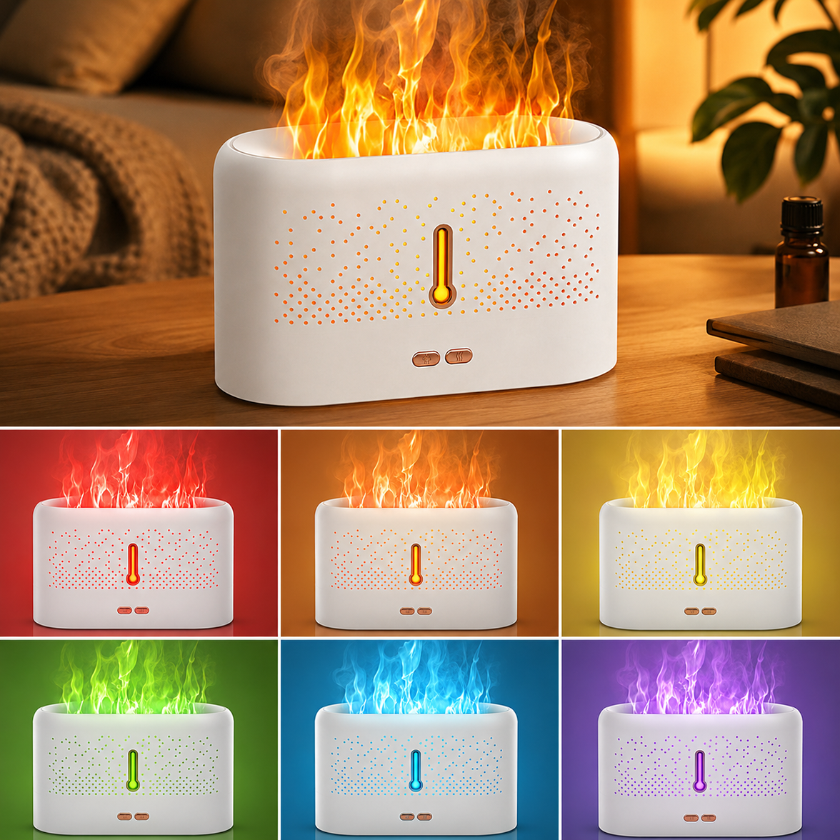 Ultrasonic Flame Aroma Diffuser