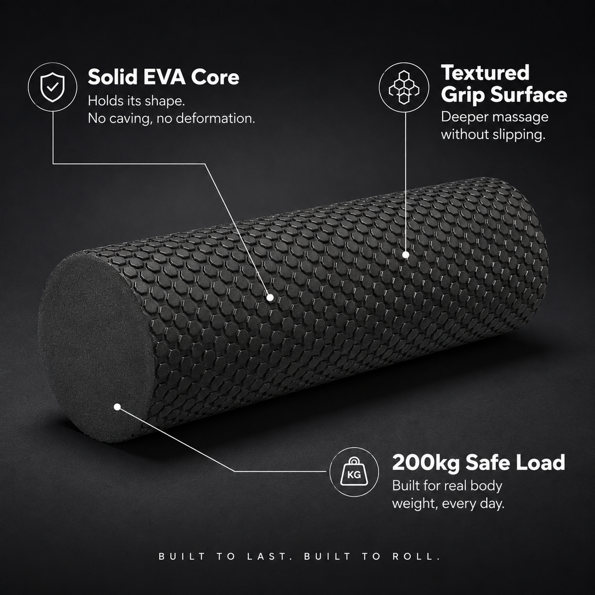Textured Yoga Foam Roller
