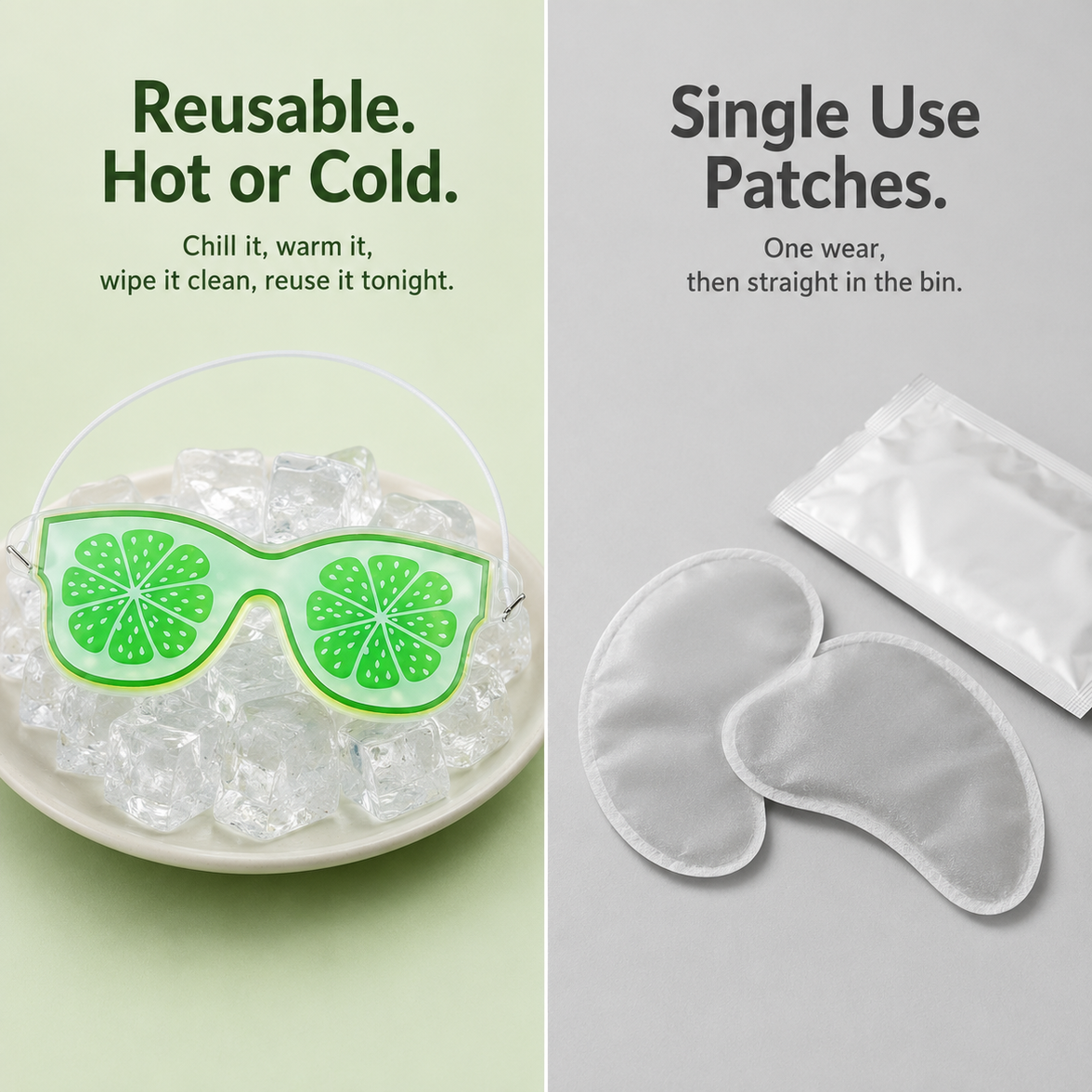 Fruit Printed Gel Eye Mask