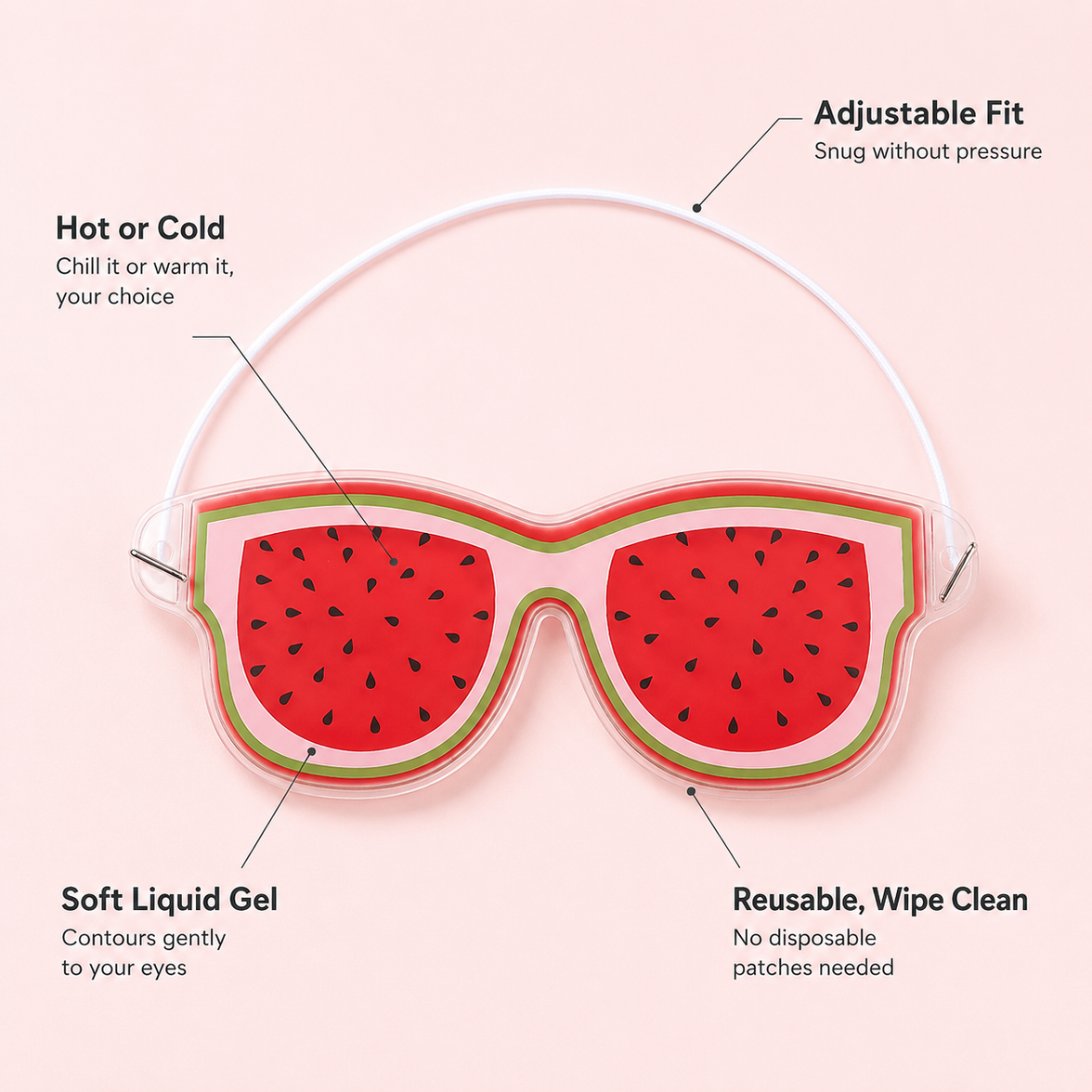 Fruit Printed Gel Eye Mask