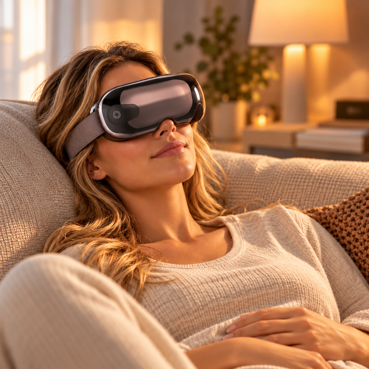 Heated Eye Massager with Air Pressure & Music