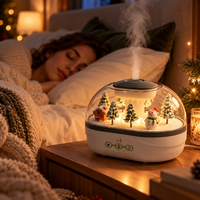 Snow Globe Humidifier with Falling Mist
