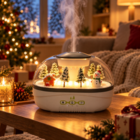 Snow Globe Humidifier with Falling Mist