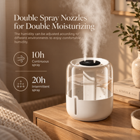 Dual Spray Humidifier with Digital Display