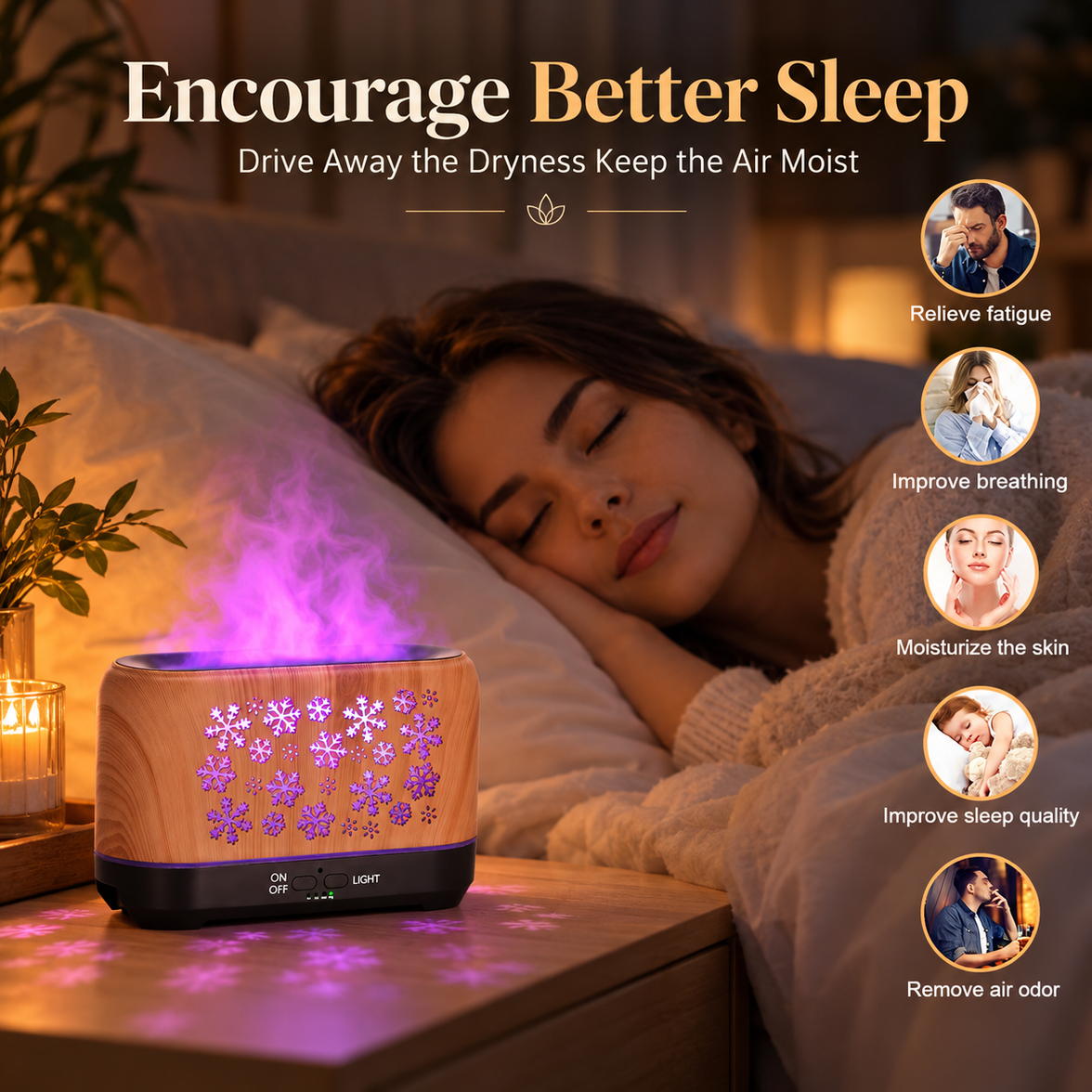 Snowflake Flame Diffuser