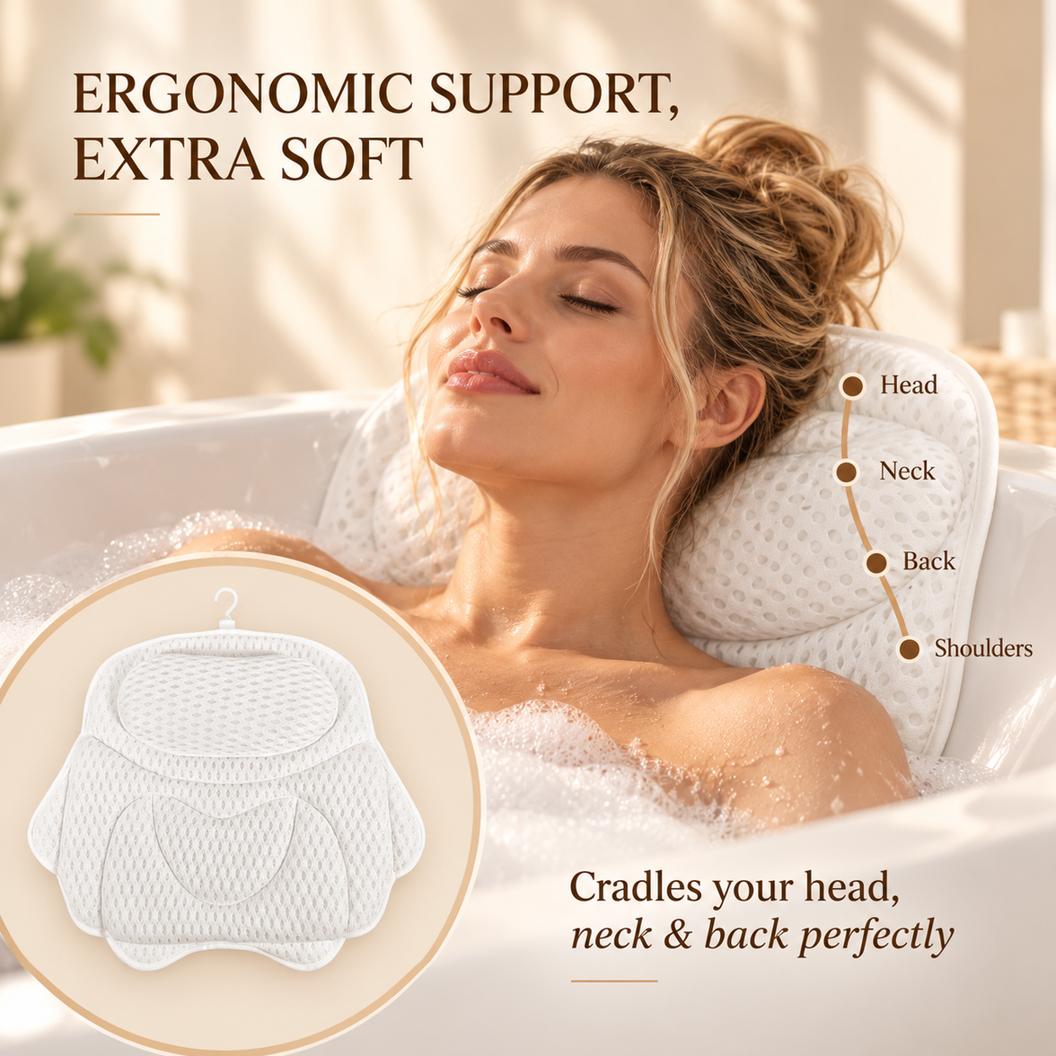 Butterfly Bathtub Pillow