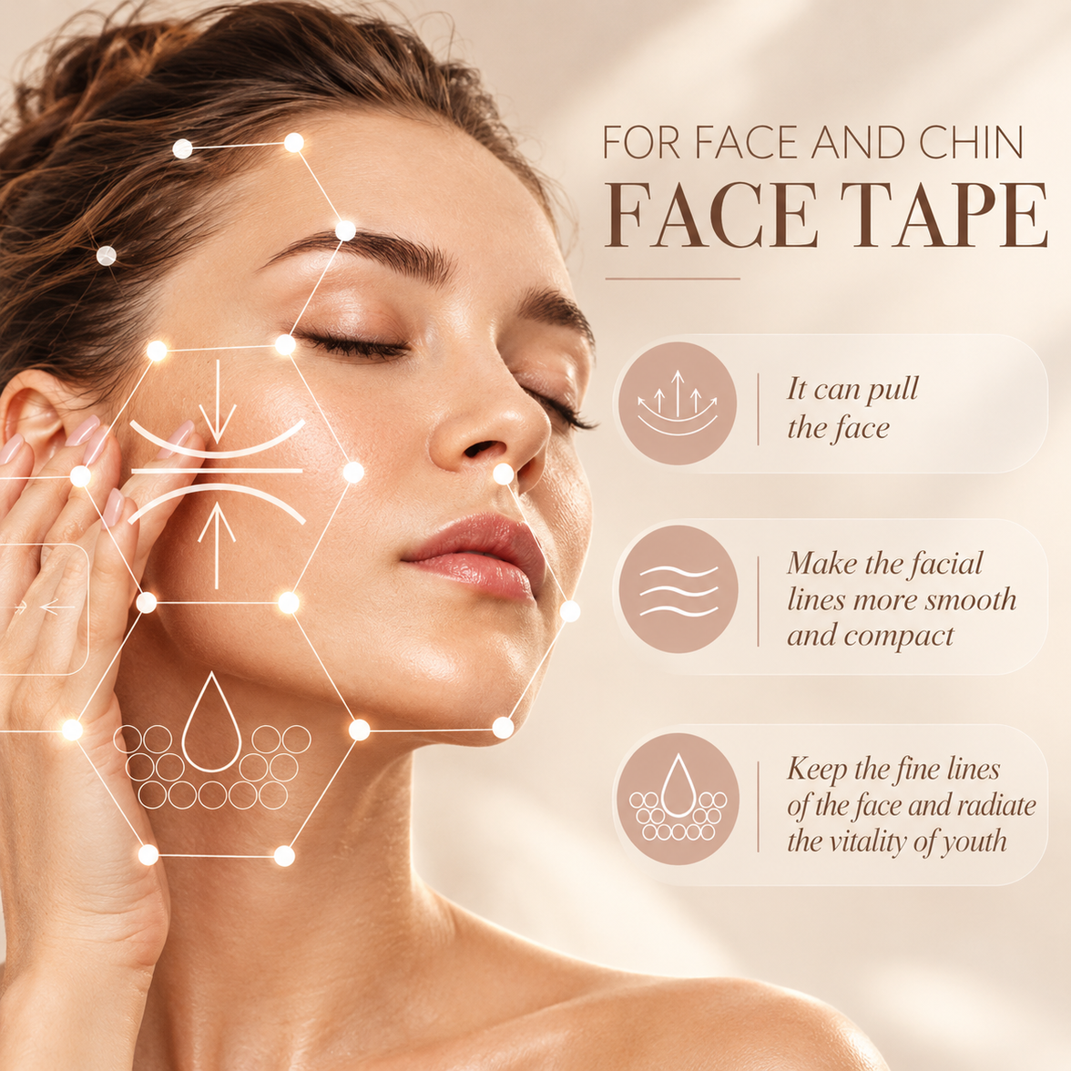 Invisible Face Lifting Tape
