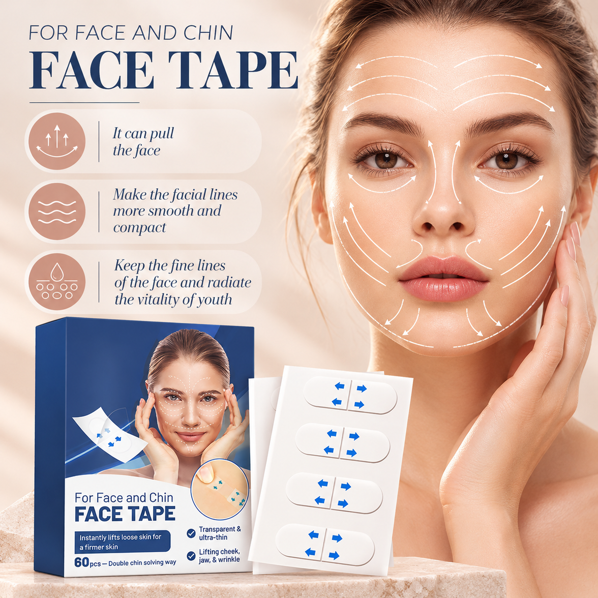 Invisible Face Lifting Tape
