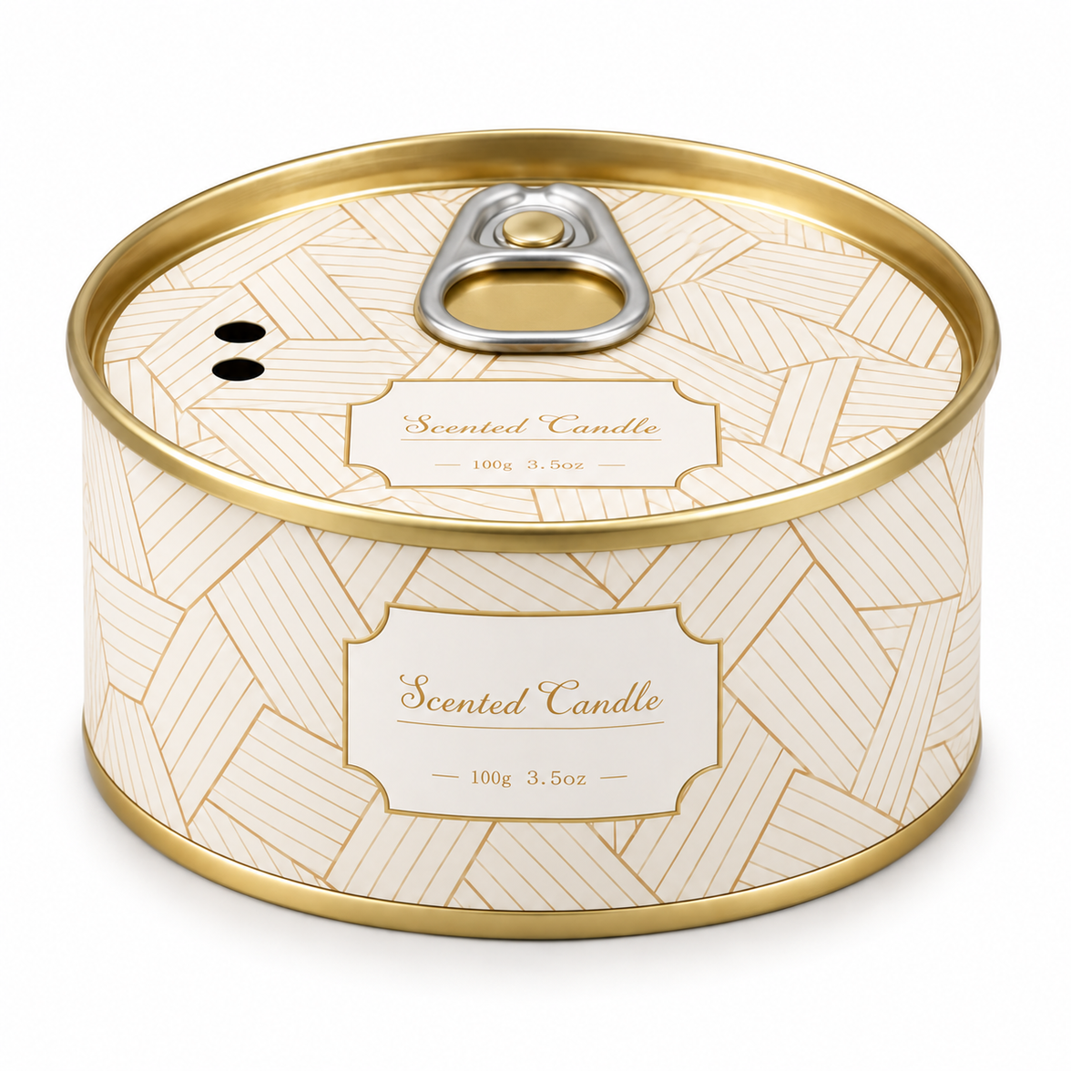 Ring-pull tin scented candle, French Juniper Lavender