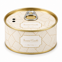 Ring-pull tin scented candle, French Juniper Lavender