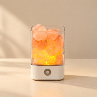 USB Crystal Salt Lamp with 5-Color Touch