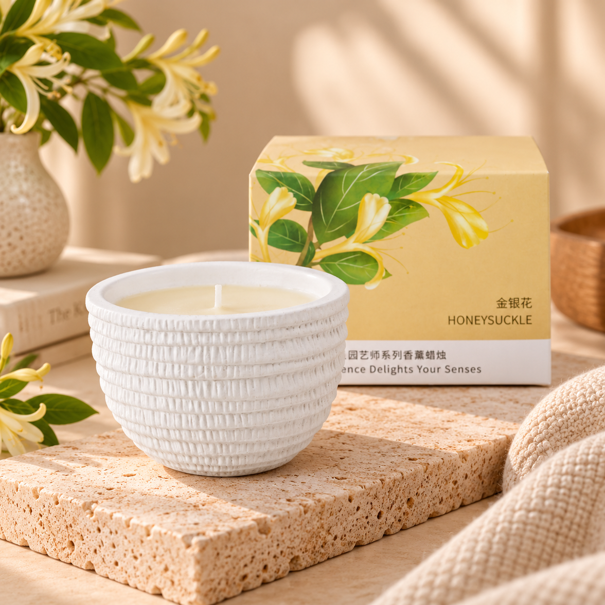 Cement Cup Soy Candle