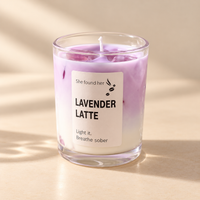 Iced Latte Jelly Candle in Glass