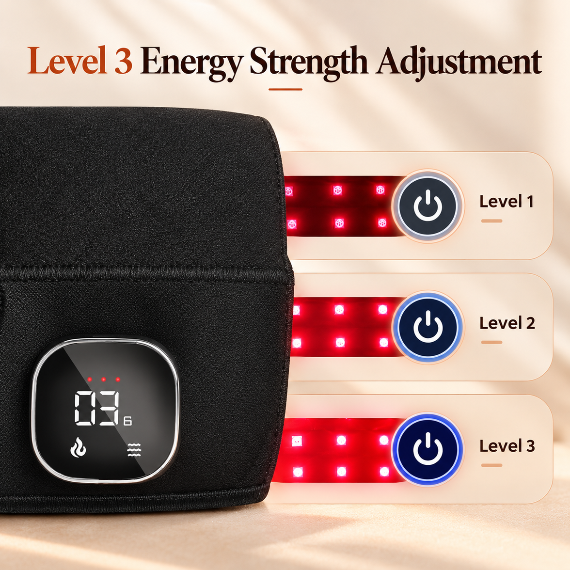 Red Light Therapy Wrap with Heat