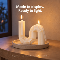 Sculptural Geometric Candle