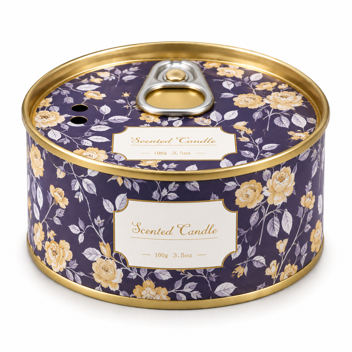 Ring-pull tin scented candle, Lychee Tea