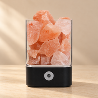USB Crystal Salt Lamp with 5-Color Touch