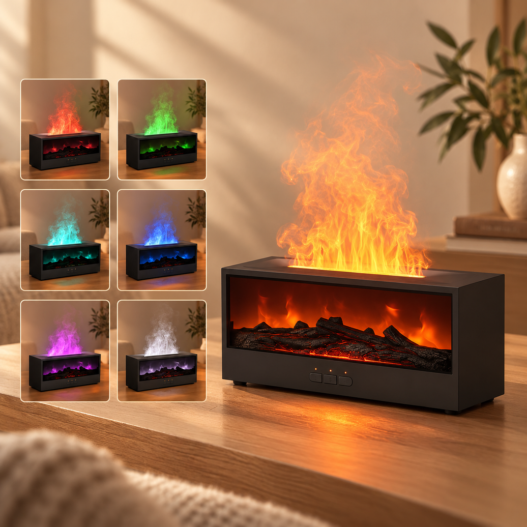 3D Fireplace Flame Diffuser