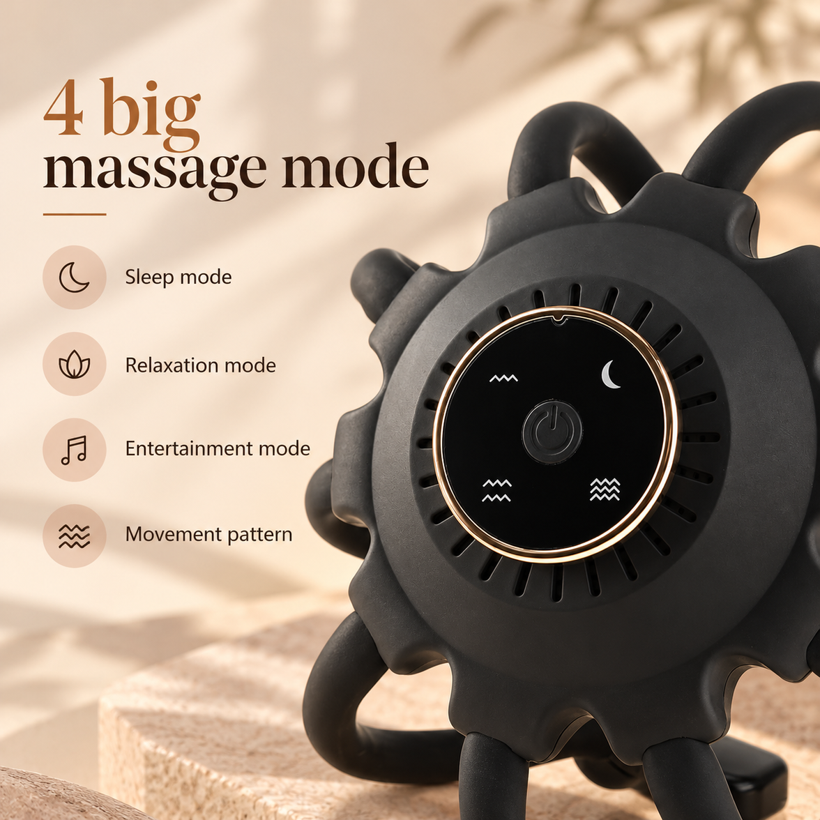 Bluetooth Octopus Head Massager