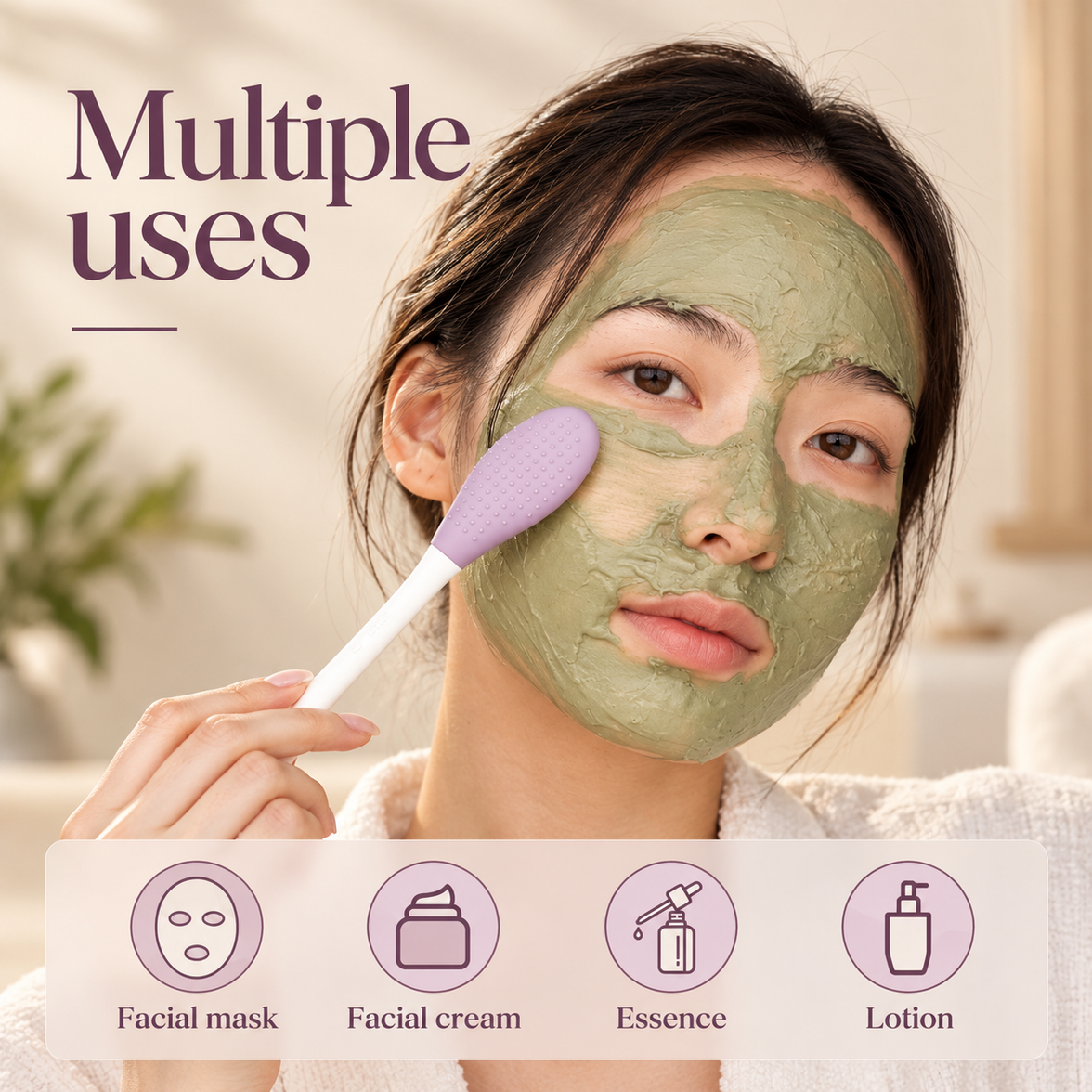 Double-Ended Silicone Mask Brush
