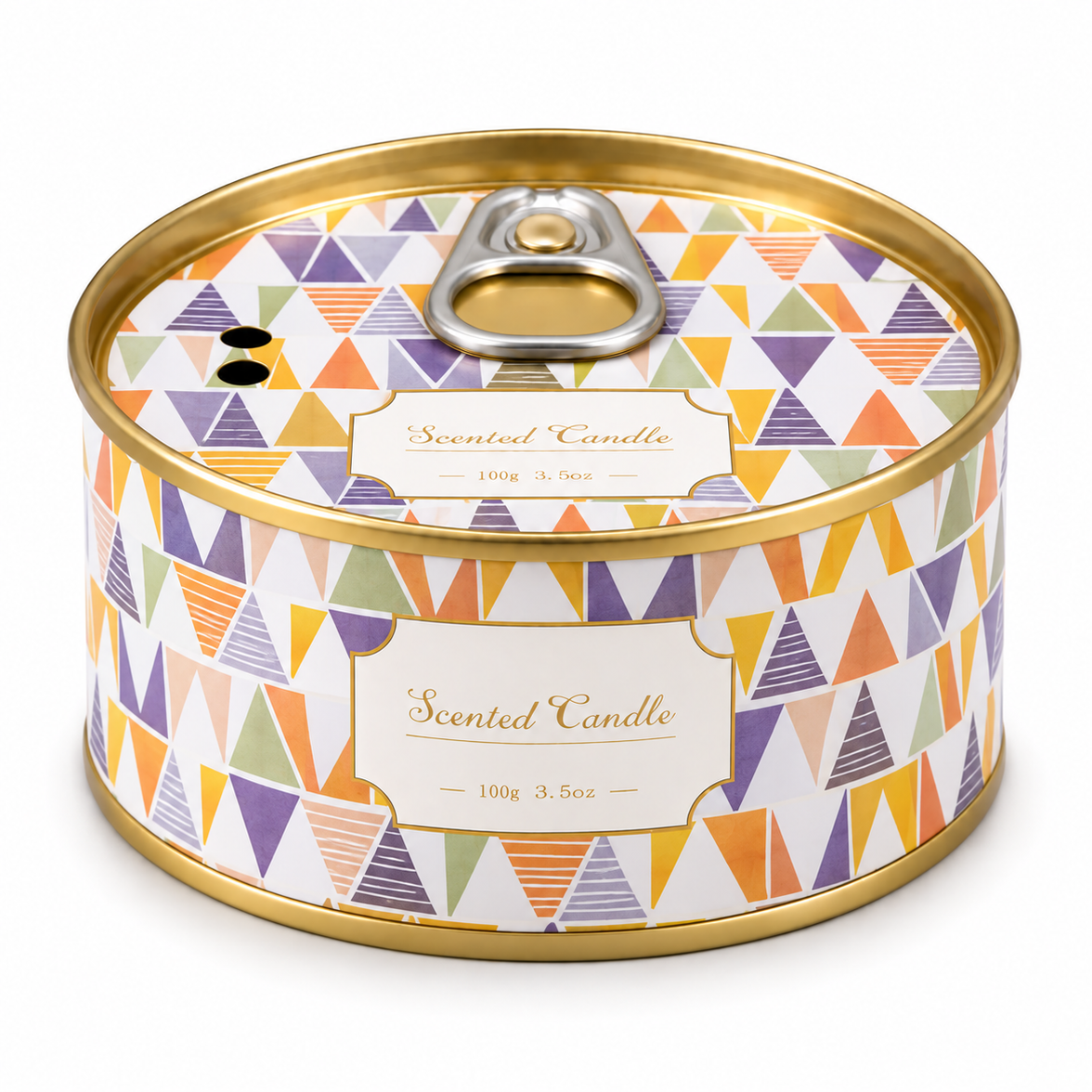 Ring-pull tin scented candle, Orange Flower