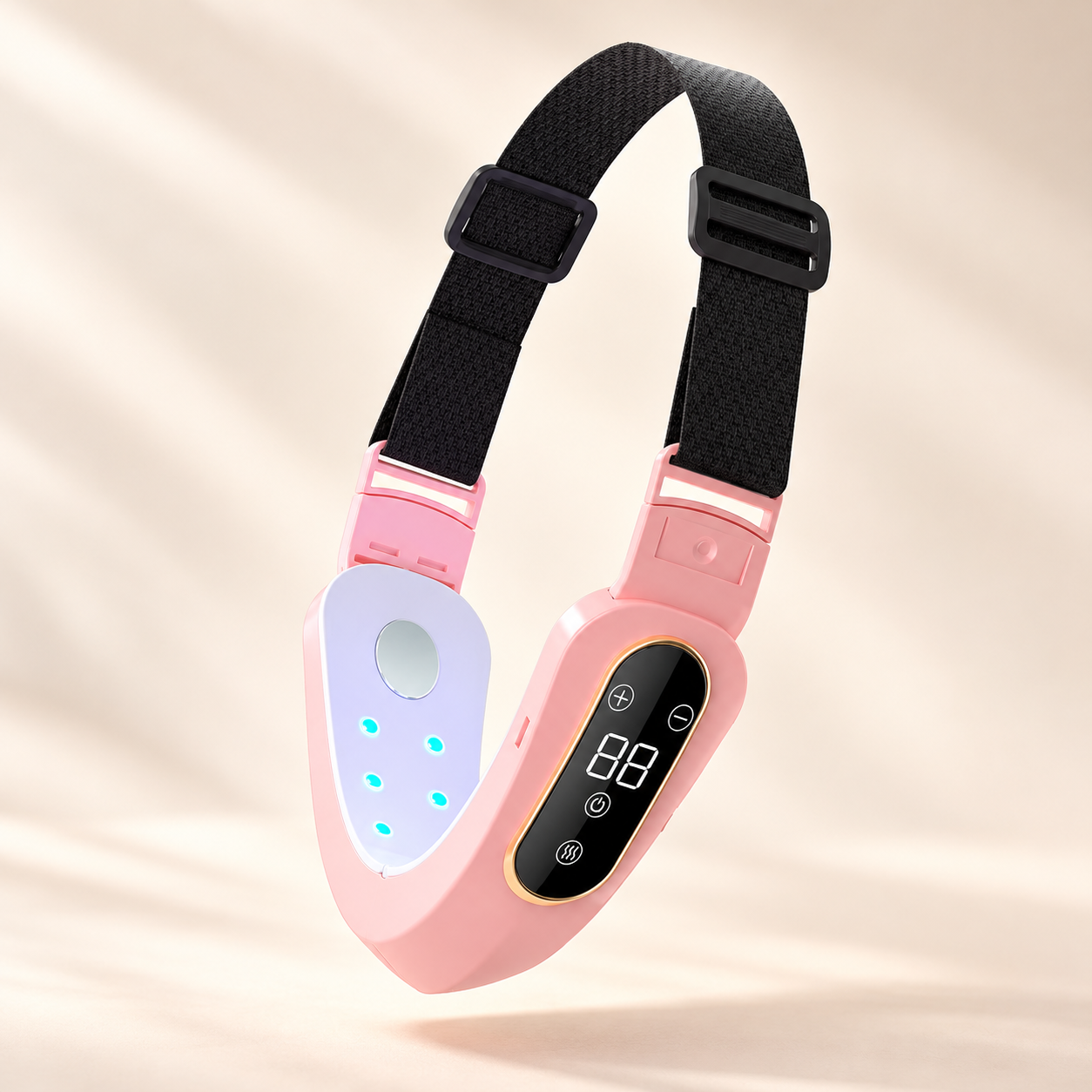 EMS Jawline Toning Band with LED Light Therapy