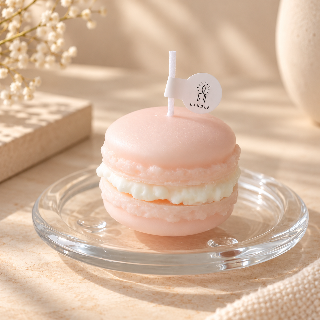 Macaron Candle, Handmade Dessert Shape