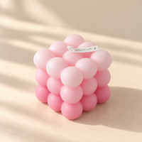 Pastel Gradient Cube Candle