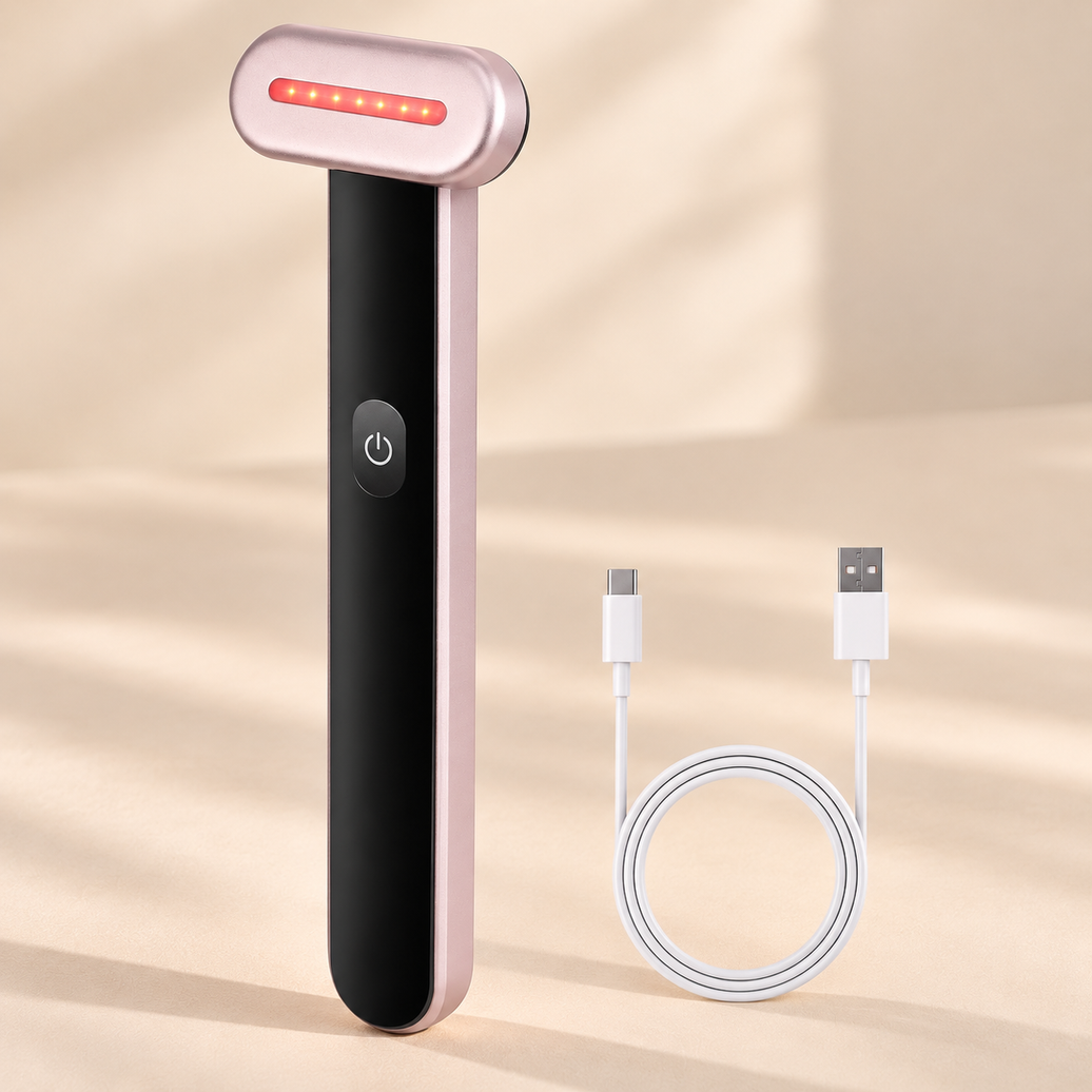 7-Color LED Facial Wand with Heat & Microcurrent
