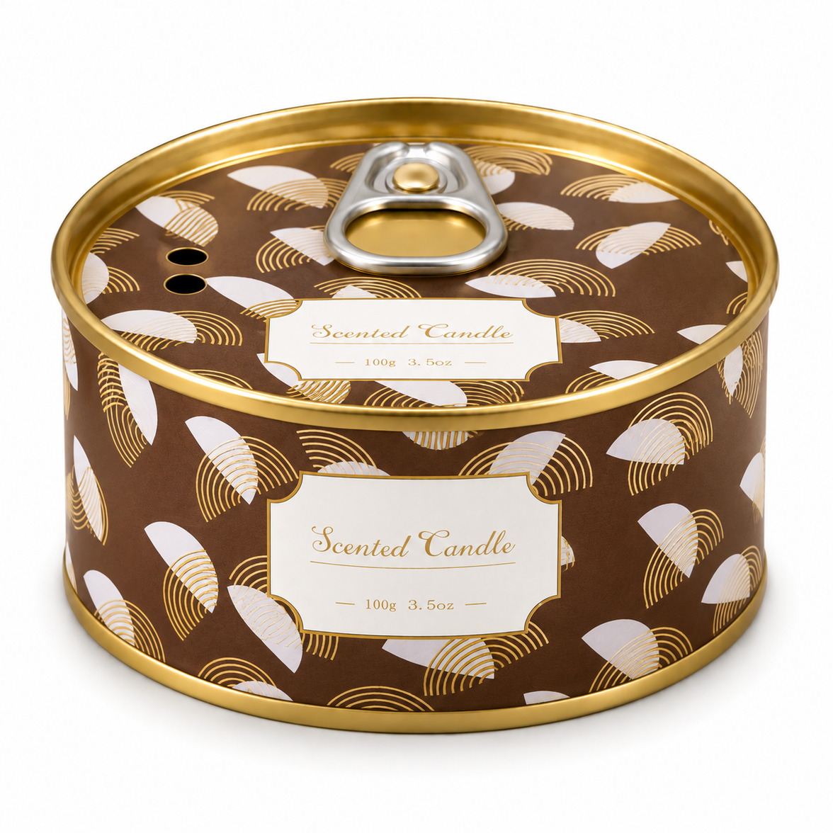Ring-pull tin scented candle, Sandalwood