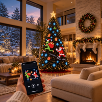 Smart App-Controlled Christmas Tree Pixel String Lights