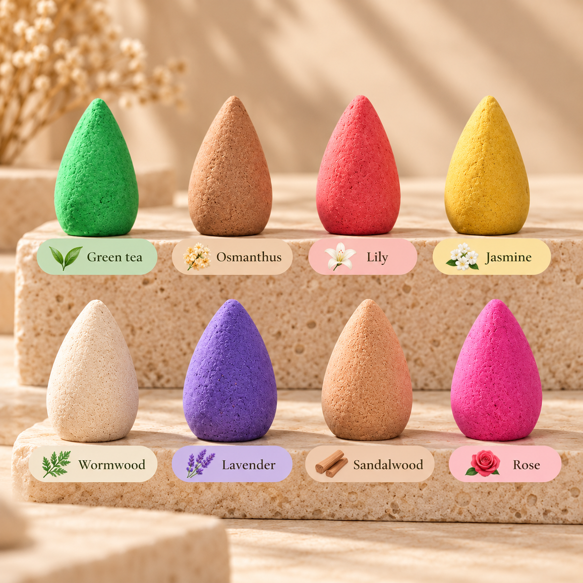 Backflow Incense Cones